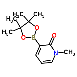 1-Methyl-3-(4,4,5,5-tetramethyl-1,3,2-dioxaborolan-2-yl)-2(1H)-pyridinone Structure