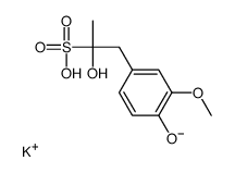 α,4-Dihydroxy-3-methoxy-α-methyl-benzeneethanesulfonic Acid Potassium Salt Structure