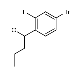 (+/-)-1-(4-bromo-2-fluorophenyl)butan-1-ol Structure