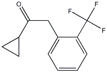 1-CYCLOPROPYL-2-[2-(TRIFLUOROMETHYL)PHENYL]ETHAN-1-ONE结构式