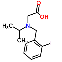 N-(2-Iodobenzyl)-N-isopropylglycine Structure