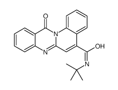 N-tert-butyl-12-oxoquinolino[2,1-b]quinazoline-5-carboxamide Structure