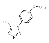 5-巯基-1-(4-甲氧苯基)-1H-四唑结构式