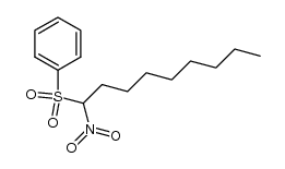 1-nitro-1-(phenylsulfonyl)nonane结构式