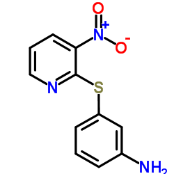 3-[(3-Nitro-2-pyridinyl)sulfanyl]aniline Structure