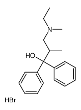 3-[ethyl(methyl)amino]-2-methyl-1,1-diphenylpropan-1-ol,hydrobromide Structure