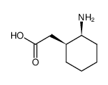 (rac)-cis-2-aminocyclohexaneacetic acid结构式