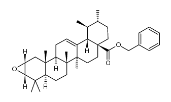 2α,3α-epoxyurs-12-en-28-oic acid benzyl ester结构式