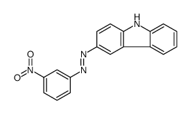 9H-carbazol-3-yl-(3-nitrophenyl)diazene结构式