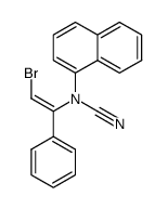 (Z)-N-(2-bromo-1-phenylvinyl)-N-(naphthalen-1-yl)cyanamide结构式