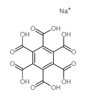 1,2,3,4,5,6-Benzenehexacarboxylicacid, sodium salt (1:6) structure