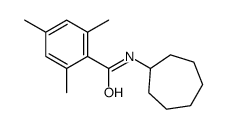 N-cycloheptyl-2,4,6-trimethylbenzamide结构式