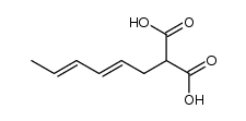 hexa-2t,4t-dienyl-malonic acid Structure