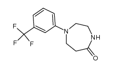 1-(3-Trifluoromethylphenyl)hexahydro-1,4-diazepin-5-one Structure