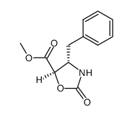 (4S,5R)-4-benzyl-2-oxazolidinone-5-carboxylic acid methyl ester结构式