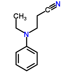 N-乙基-N-氰乙基苯胺结构式