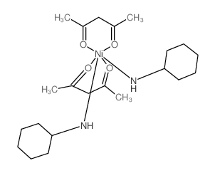 Nickel,bis(cyclohexanamine)bis(2,4-pentanedionato-O,O')- (9CI) structure