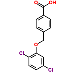 4-[(2,5-Dichlorophenoxy)methyl]benzoic acid Structure