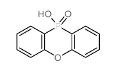 10H-Phenoxaphosphine,10-hydroxy-, 10-oxide结构式