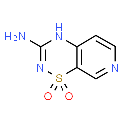 2H-Pyrido[4,3-e]-1,2,4-thiadiazin-3-amine,1,1-dioxide(9CI) Structure