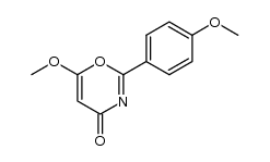 6-methoxy-2-(4-methoxyphenyl)-4H-1,3-oxazin-4-one Structure