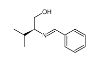 (S)-3-methyl-2-{[1-phenylmethylidene]amino}butan-1-ol Structure