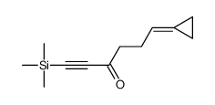 6-cyclopropylidene-1-trimethylsilylhex-1-yn-3-one结构式