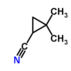 2,2-Dimethyl cyclopropyl cyanide Structure