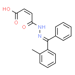 (Z)-3-[[[(2-methylphenyl)-phenyl-methylidene]amino]carbamoyl]prop-2-en oic acid结构式