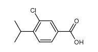 3-chloro-4-isopropyl-benzoic acid结构式