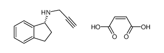 R-(+)-N-propargyl-1-aminoindane maleate结构式
