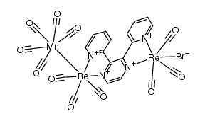 [(CO)5MnRe(CO)3(2,3-bis(2-pyridyl)pyrazine)Re(Br)(CO)3] Structure