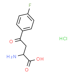 DL-2-AMINO-4-(4-FLUOROPHENYL)-4-OXOBUTANOIC ACID HCL结构式