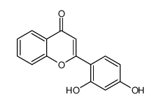 2-(2,4-dihydroxyphenyl)chromen-4-one Structure