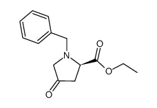 (2R)-ethyl N1-benzyl-4-oxopyrrolidine-2-carboxylate结构式