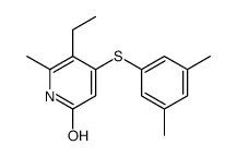4-(3,5-dimethylphenyl)sulfanyl-5-ethyl-6-methyl-1H-pyridin-2-one结构式