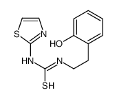 1-[2-(2-hydroxyphenyl)ethyl]-3-(1,3-thiazol-2-yl)thiourea结构式