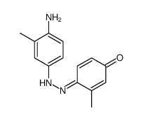 (E)-4-((4-氨基-3-甲基苯基)二氮烯基)-3-甲基苯酚结构式
