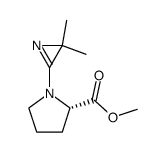 methyl 1-(2,2-dimethyl-2H-azirin-3-yl)-L-prolinate结构式