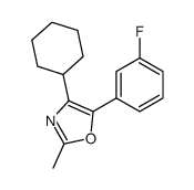 4-cyclohexyl-5-(3-fluorophenyl)-2-methyloxazole Structure