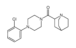 1-azabicyclo[2.2.2]octan-2-yl-[4-(2-chlorophenyl)piperazin-1-yl]methanone结构式