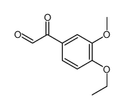 Benzeneacetaldehyde, 4-ethoxy-3-methoxy-alpha-oxo- (9CI) Structure