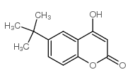 6-TERT-BUTYL-4-HYDROXY-2H-CHROMEN-2-ONE结构式