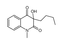 (3S)-3-butyl-3-hydroxy-1-methylquinoline-2,4-dione Structure