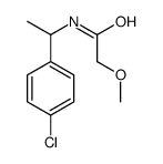 N-[1-(4-chlorophenyl)ethyl]-2-methoxyacetamide结构式