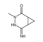 3,4-Diazabicyclo[4.1.0]hept-4-en-2-one,5-amino-3-methyl-(9CI) structure