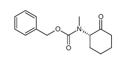 (2S)-2-(N-methyl-N-benzyloxycarbonylamino)cyclohexanone Structure