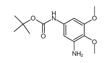 (3-Amino-4,5-dimethoxy-phenyl)-carbamic acid tert-butyl ester Structure