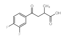 2-METHYL-4-OXO-4-(3',4'-DIFLUOROPHENYL)BUTYRIC ACID structure