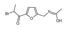 N-[[5-(2-bromopropanoyl)furan-2-yl]methyl]acetamide Structure